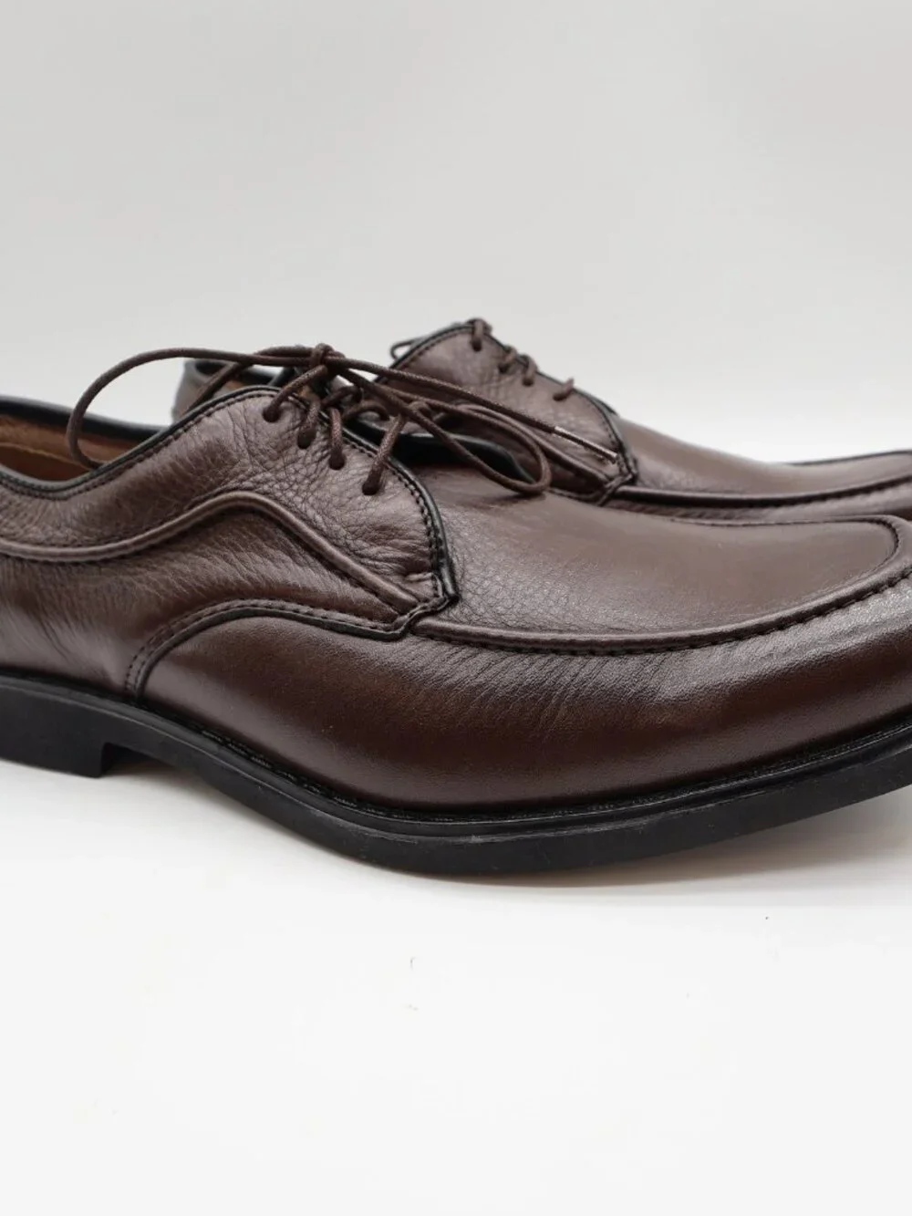 Hush Puppies Tribute Oxford Mens 10 Dark Brown Leather Dress Shoe 16408 New